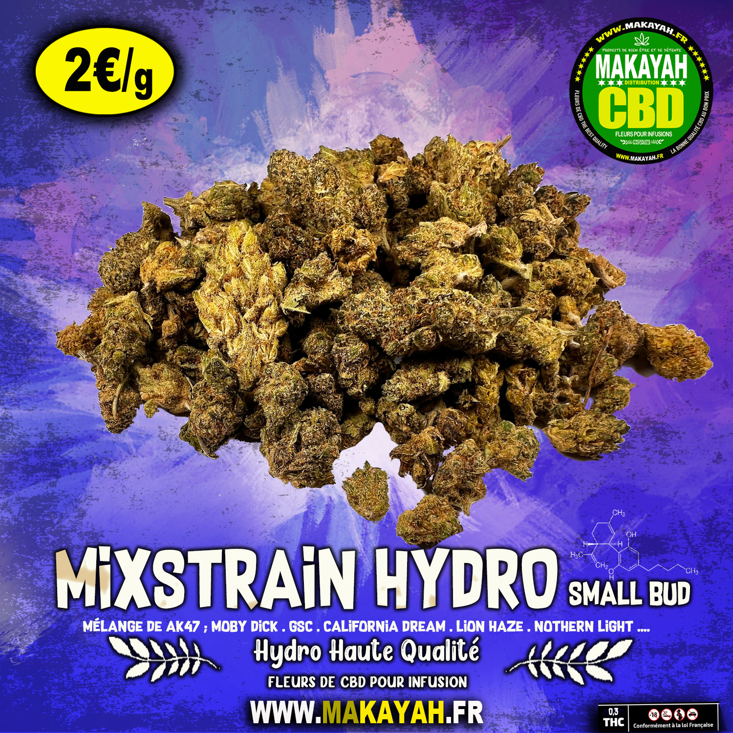 Mix Strain Hydro Small Bud 2€/g