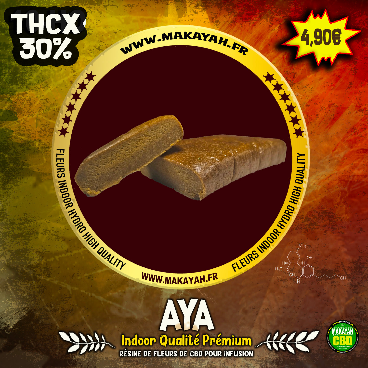 AYA indoor Qualité Premium 30%THC-X 4,90€/g
