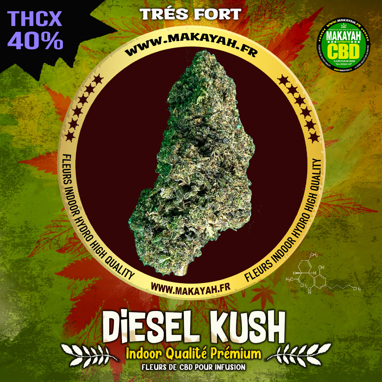 DIESEL Indoor Qualité Premium 40% THC-X ****** 4,90€/g au lieu de 7€/g