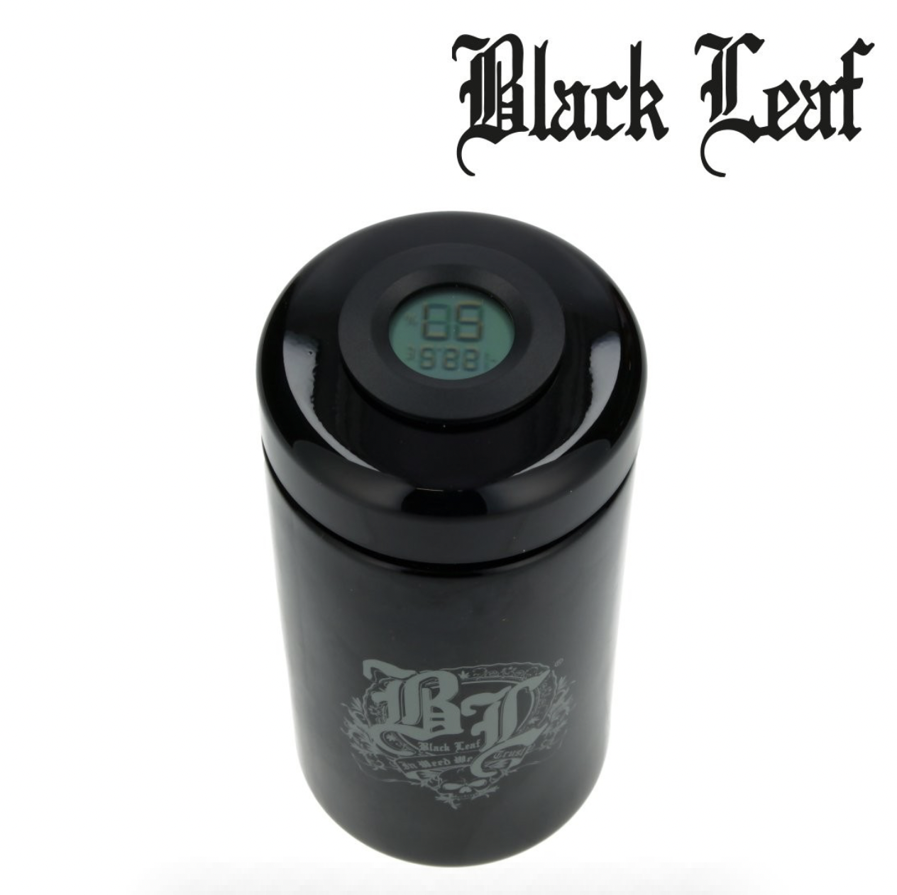 JARRE EN VERRE BLACK LEAF VIOLET 120ML AVEC INDICATEUR