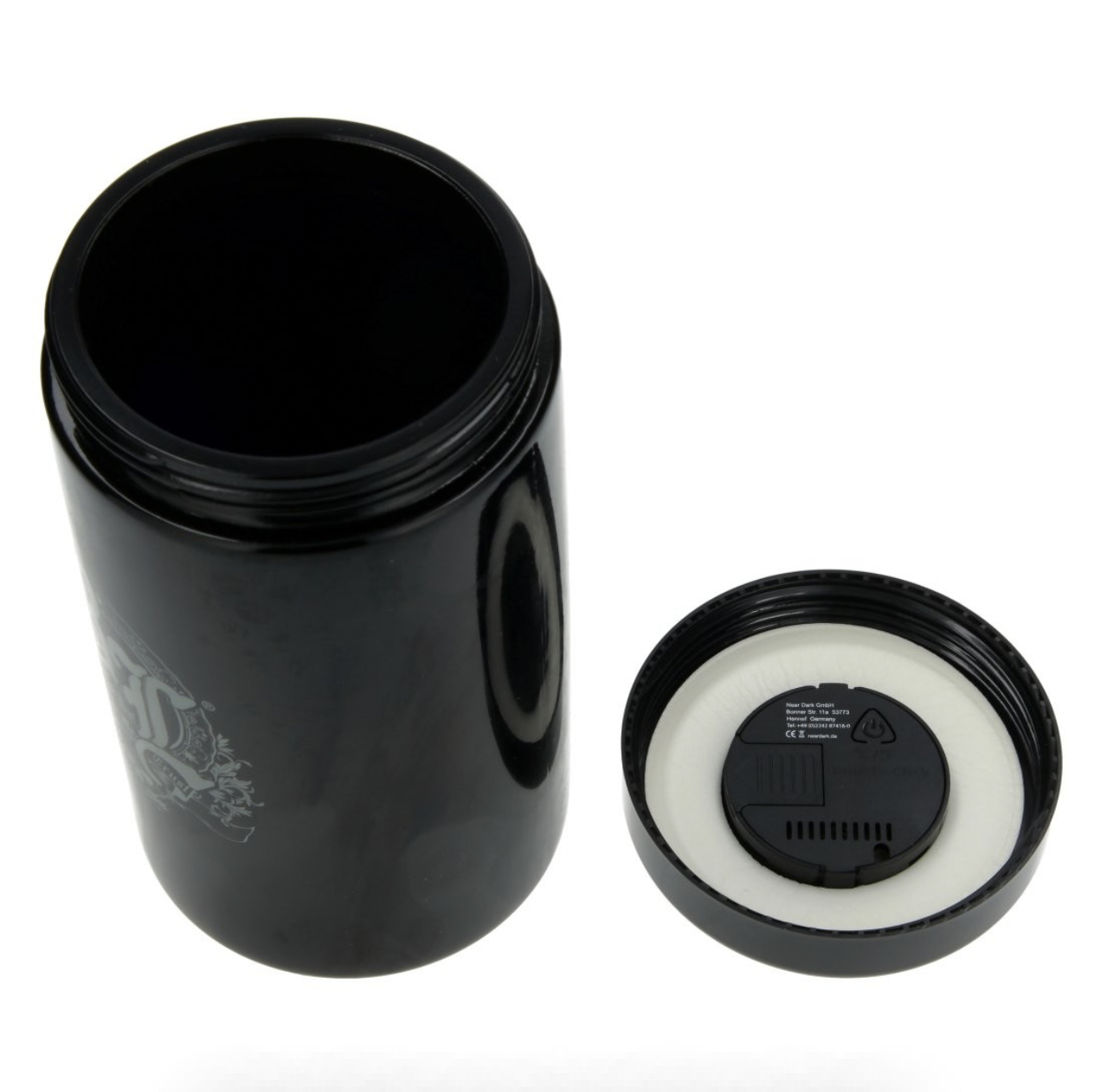 JARRE EN VERRE BLACK LEAF VIOLET 120ML AVEC INDICATEUR – Image 3