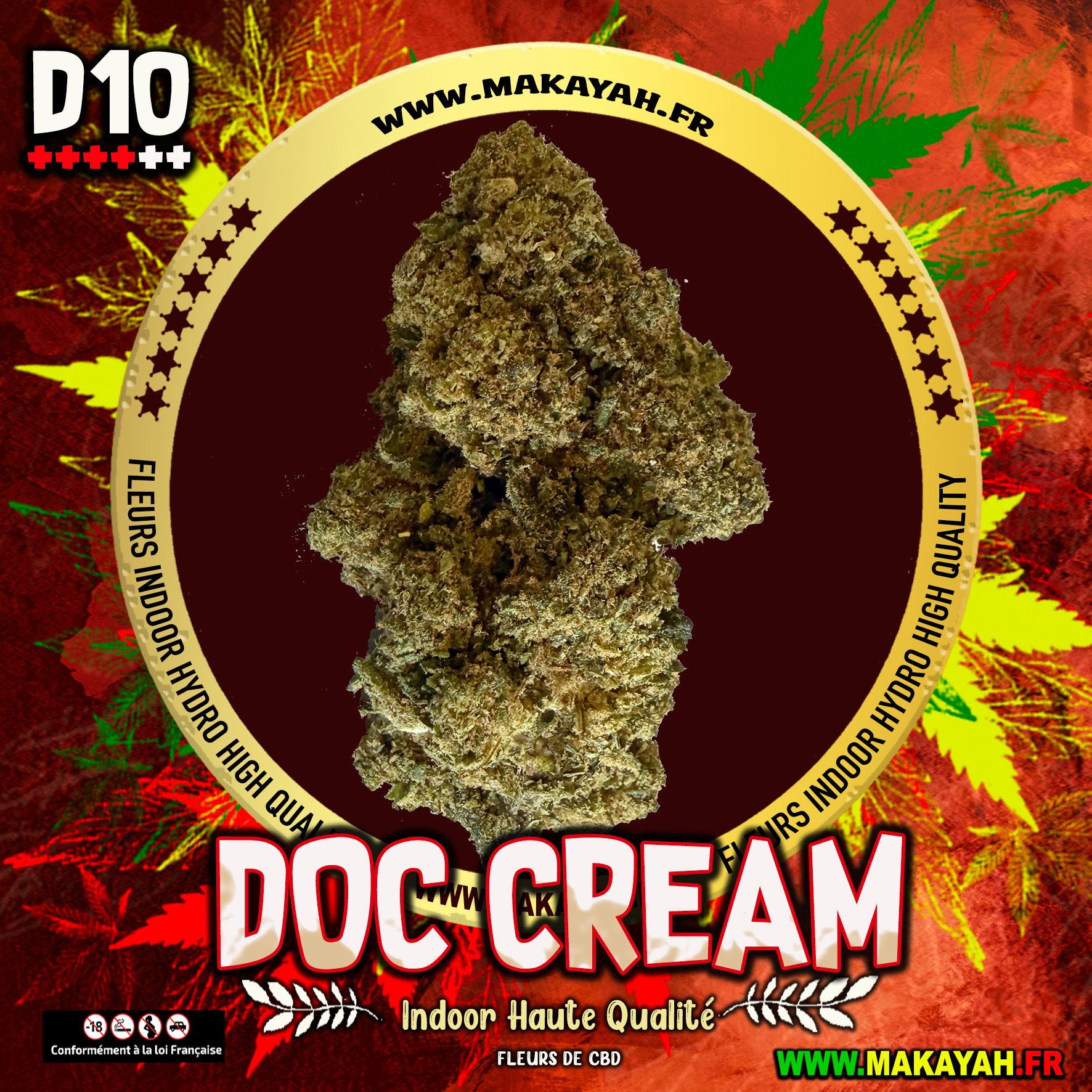DOC CREAM D10 Indoor Haute Qualité ***** 5,90€/g au lieu de 9,00€/g