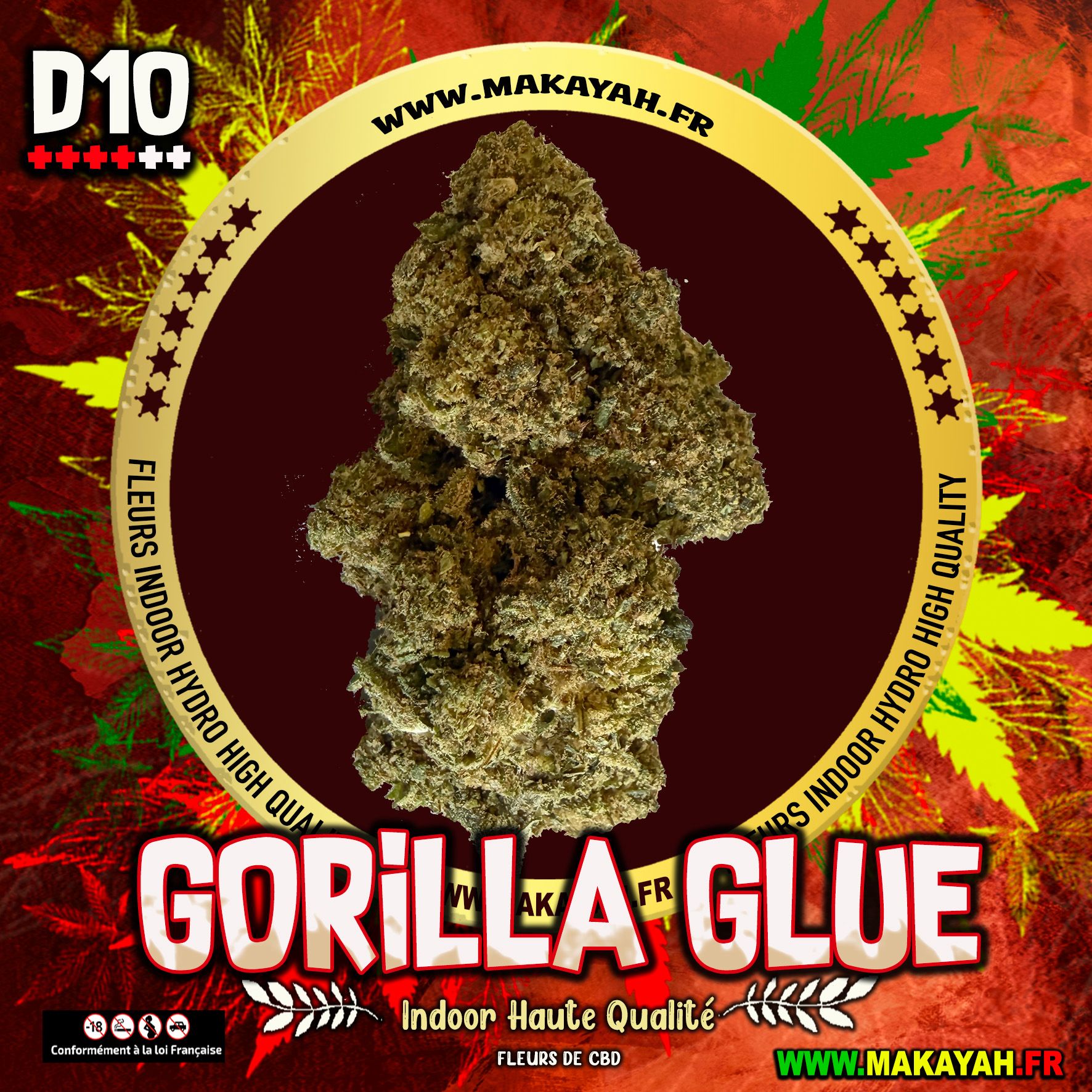 GORILLA GLUE D10 Indoor Haute Qualité ***** 5,90€/g au lieu de 9,00€/g