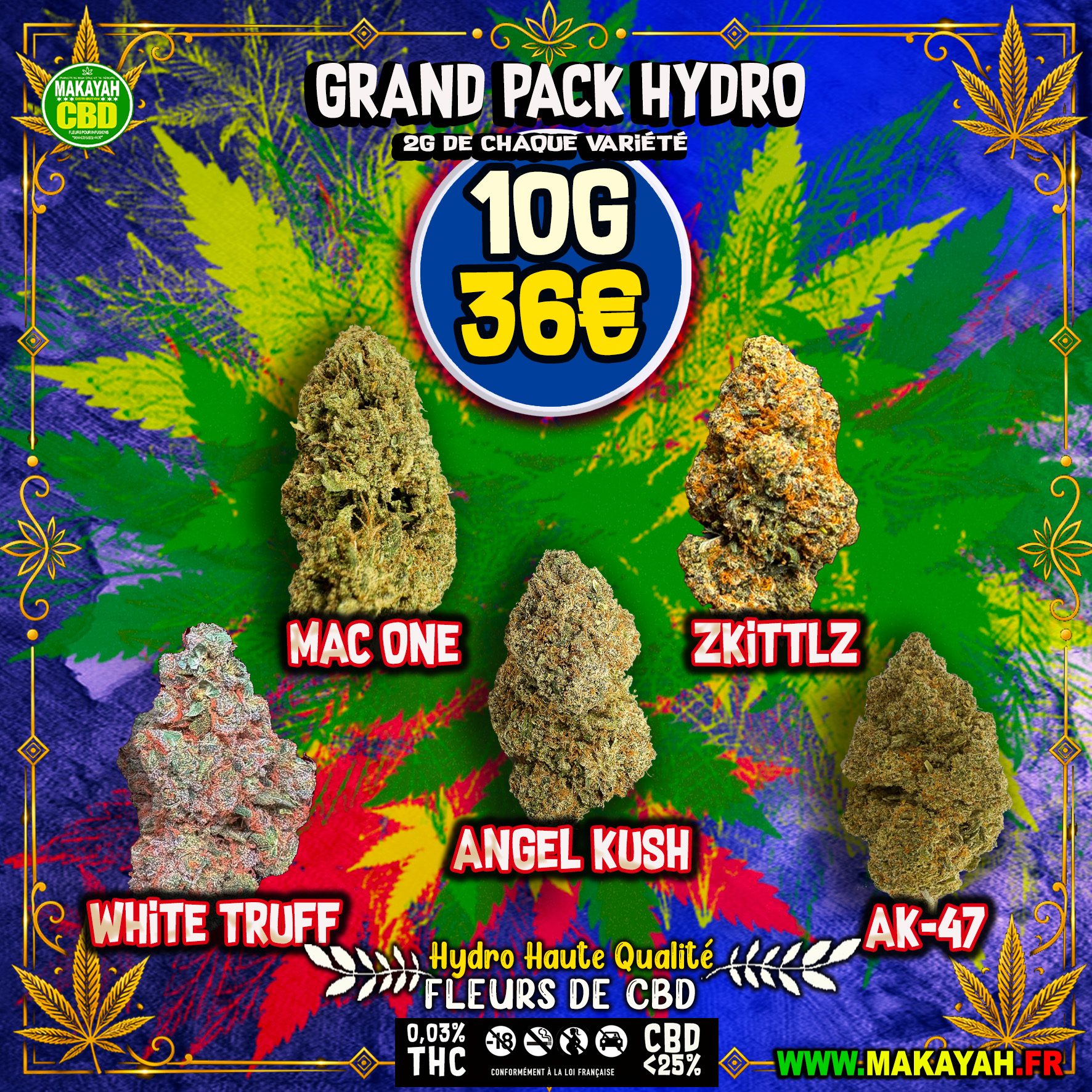 GRAND PACK HYDRO 10g/36€