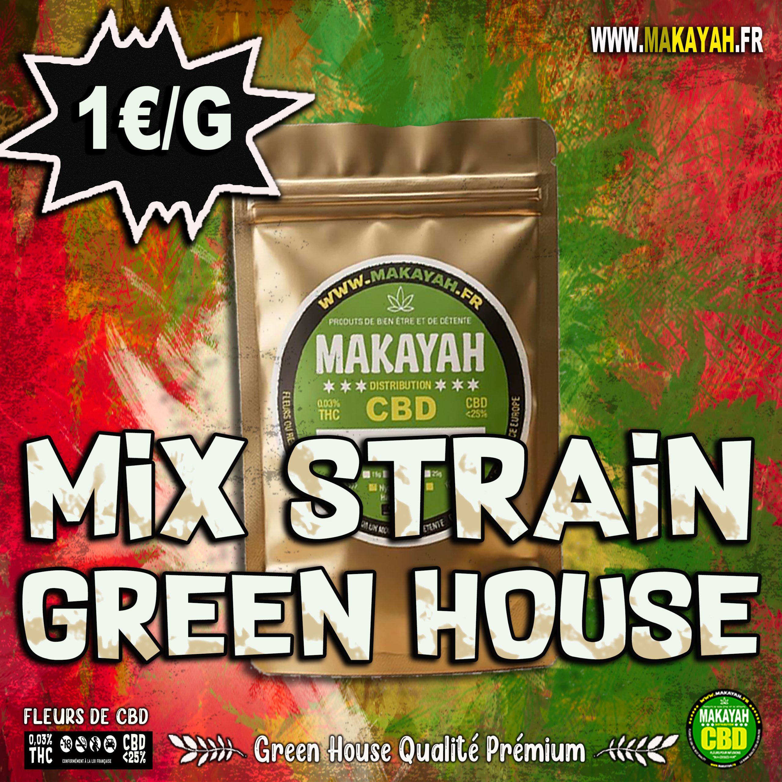MIX STRAIN Green House Qualité Premium ***** 1€